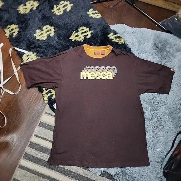 Mecca Vintage 90s Y2k Hip-hop 3D Letter Tee- Shirt. Size XXL - Picture 8 of 9